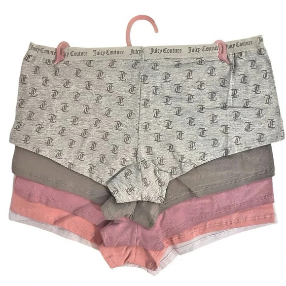 Juicy Couture Logo 5 Pair Women’s Underwear Set size XL - Picture 3 of 6